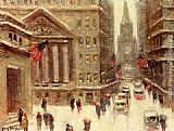 York Paintings - Winter, New York by Guy Carleton Wiggins